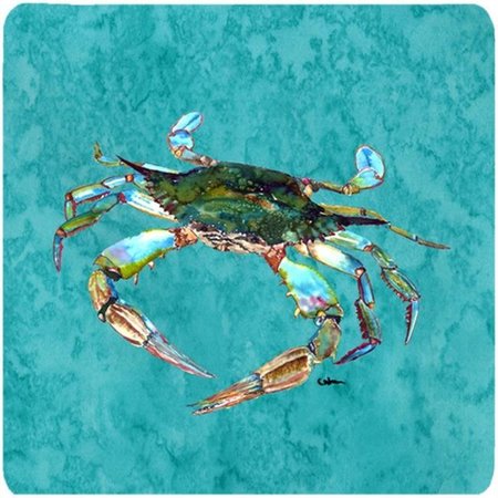 CAROLINES TREASURES Carolines Treasures 8657FC Crab Foam Coasters - Set Of 4; 3.5 x 3.5 In. 8657FC